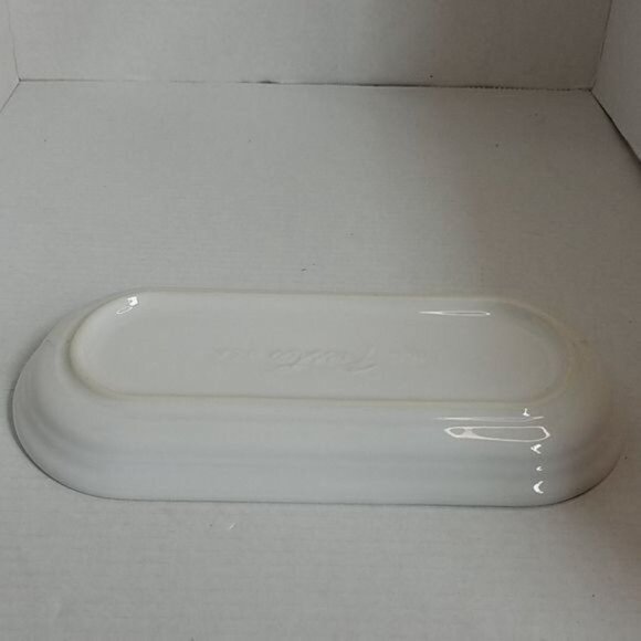 Fiestaware Fiesta CERAMIC Bread Tray Server Plater Dish Plate White - Picture 12 of 15